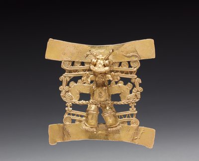 Colgante de figura con cabeza de animal, c. 1000-1550 de Mesoamerican Mesoamerican
