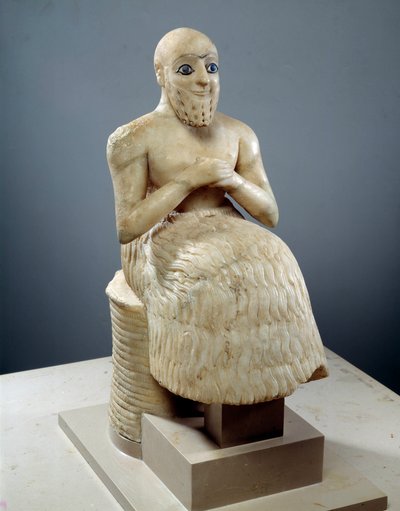 Arte Mesopotamia: Estatua del Intendente Ebih-il de Mesopotamian Mesopotamian