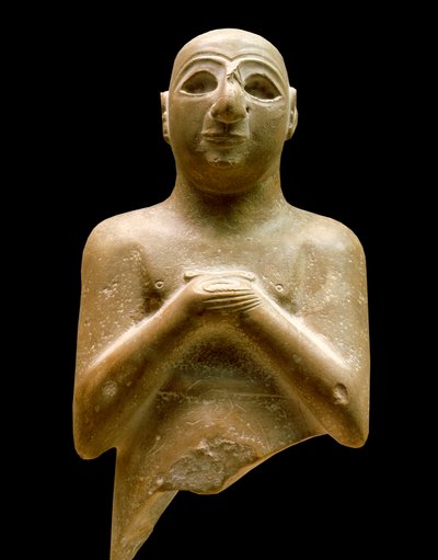 Arte de Mesopotamia: estatua de lugaldalu (orante) de Mesopotamian Mesopotamian