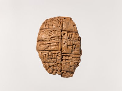 Tabla cuneiforme: distribución de cuchillos de cobre, c.2600-2350 a.C. de Mesopotamian Mesopotamian