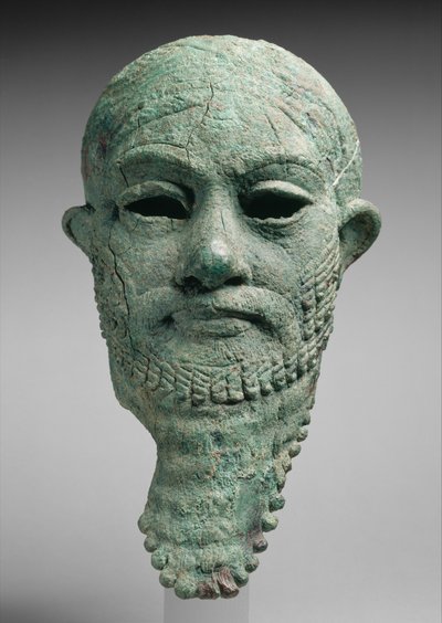 Cabeza de un gobernante, c.2300-2000 a.C. (aleación de cobre) de Mesopotamian Mesopotamian