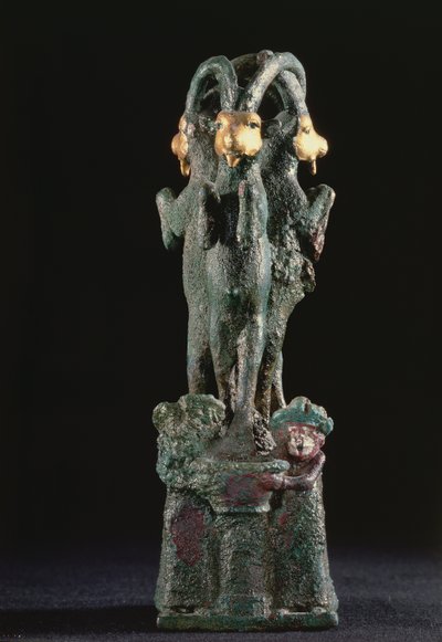 Árbol sagrado formado por tres cabras, de Larsa, sur de Mesopotamia, c.1750 a.C. de Mesopotamian Mesopotamian