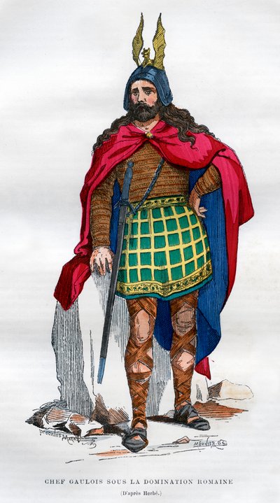 Jefe galo bajo la ocupación romana, siglo I a.C. - siglo V d.C. 1882-1884 de Meunier