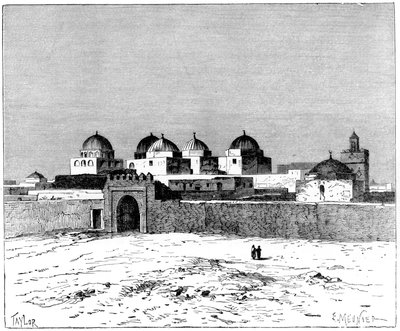 La Mezquita de las Espadas, Kairuán, c. 1890 de Meunier