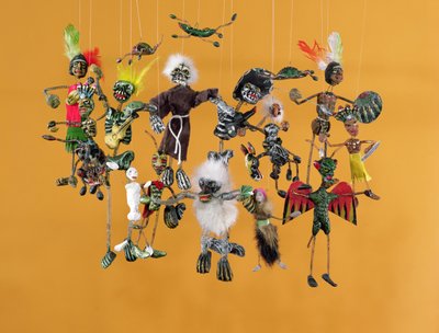 Figuras del Día de los Muertos, de Oaxaca de Mexican School