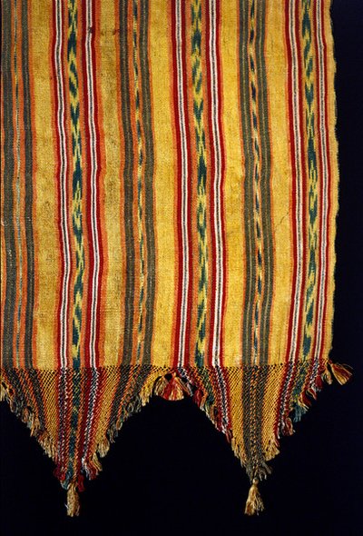 (detalle) de un rebozo, finales del siglo XIX de Mexican School