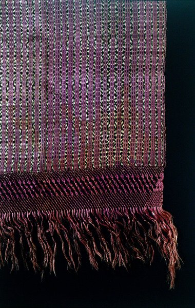 Detalle de un rebozo, finales del siglo XIX de Mexican School