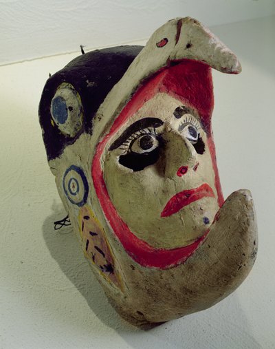 Máscara de guerrero águila de Mexican School