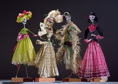 Damas del Día de los Muertos, de Oaxaca de Mexican School