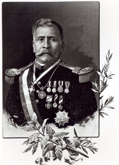 Retrato de Porfirio Díaz (1830-1915) de Mexican School