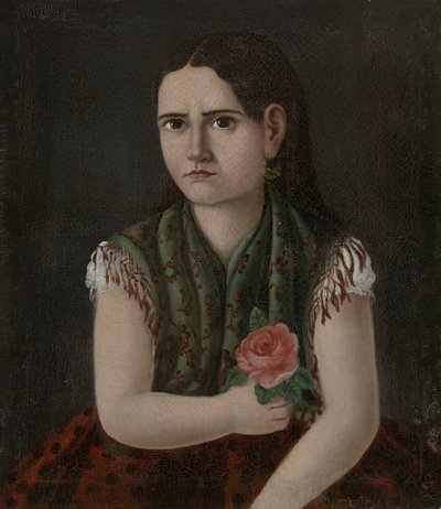 Retrato de una mujer, c.1880 de Mexican School
