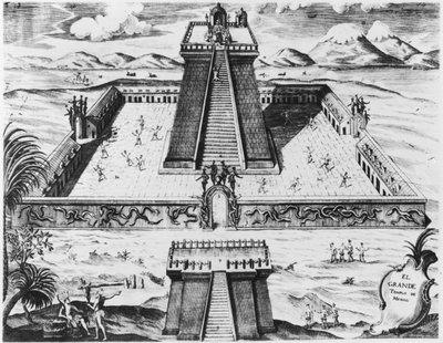 El Templo Mayor en Tenochtitlán, de 
