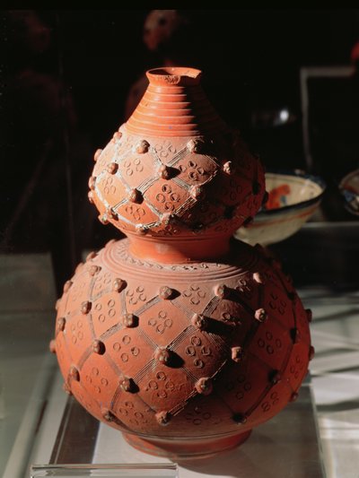Jarrón en forma de calabaza de Mexican School