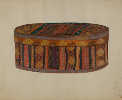Caja de novia alemana de Pensilvania de Meyer Goldbaum