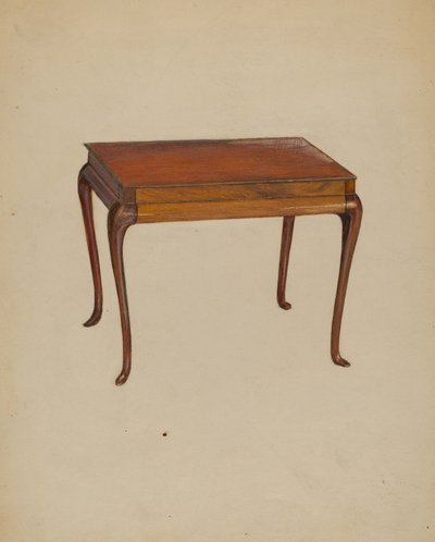 Mesa de té plateada de Meyer Goldbaum