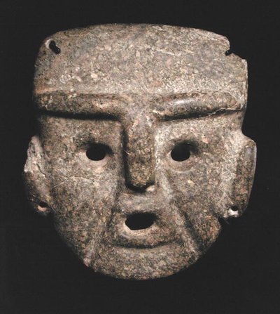 Máscara, 300-100 a.C. (piedra verde) de Mezcala Mezcala