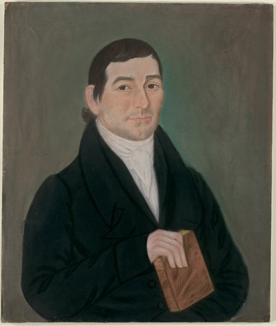 Retrato de un Hombre Sosteniendo un Libro de Micah Williams