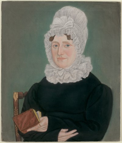 Retrato de una mujer con gorro de encaje de Micah Williams