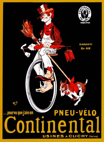 Cartel publicitario para neumáticos Continental de Mich