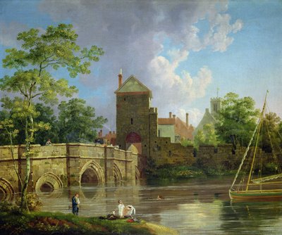 Layerthorpe Postern, York, c.1769 (óleo sobre lienzo) de Michael (1743-1801) Rooker