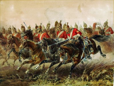 La carga de la Brigada Ligera durante la batalla de Balaclava de Michael Angelo Hayes