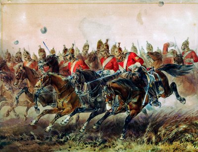 La carga de la Brigada Ligera durante la Batalla de Balaclava, 1854 de Michael Angelo Hayes