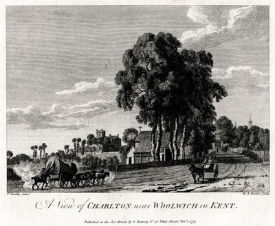Una vista de Charlton cerca de Woolwich en Kent, 1775 de Michael Angelo Rooker
