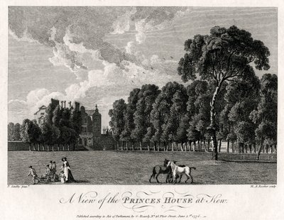 Vista de la Casa de los Príncipes en Kew, 1776 de Michael Angelo Rooker