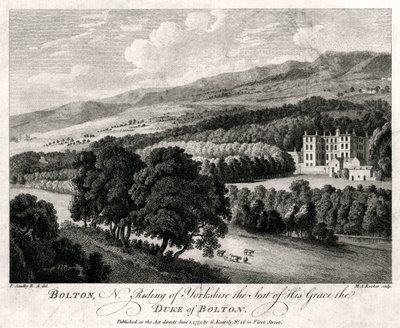 Bolton, North Riding de Yorkshire la Sede de Su Gracia el Duque de Bolton, 1775 de Michael Angelo Rooker