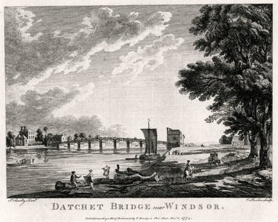 Puente Datchet cerca de Windsor, Berkshire, 1774 de Michael Angelo Rooker