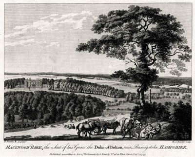 Hackwood Park, la residencia de su gracia el duque de Bolton, cerca de Basingstoke, Hampshire de Michael Angelo Rooker