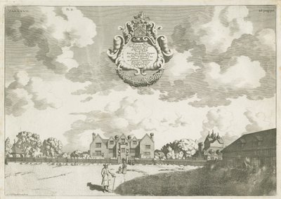 Bentley Hall: grabado en placa de cobre, [1686] de Michael Burghers