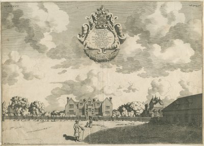 Bentley Hall: grabado en placa de cobre de Michael Burghers
