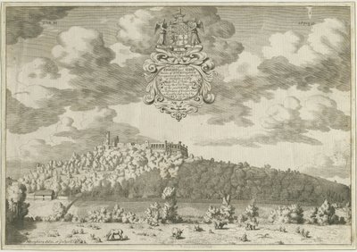 Castillo de Dudley: grabado en placa de cobre, nd [1653-1686] (impresión) de Michael Burghers