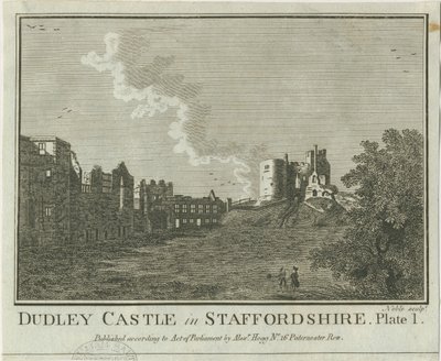 Castillo de Dudley: grabado en placa de cobre de Michael Burghers
