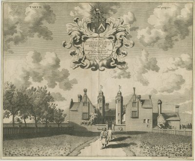 Salón Enville: grabado en placa de cobre de Michael Burghers
