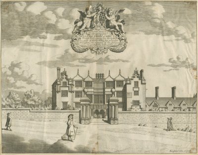 Salón de Keele: grabado en placa de cobre, nd [1653-1686] de Michael Burghers