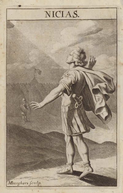 Nicias, político ateniense y general de la Guerra del Peloponeso de Michael Burghers