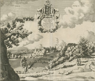 Prestwood Hall: grabado, nd [1653-1727] de Michael Burghers