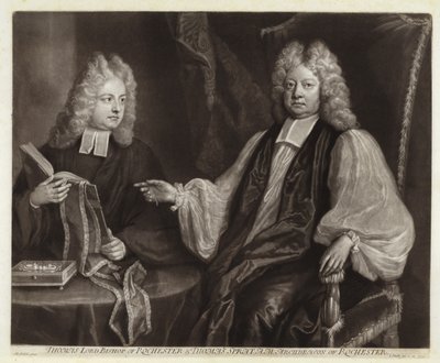 Retrato de Thomas Sprat y su hijo de Michael Dahl