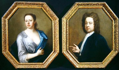 El artista Hugh Howard (1675-1737) y su esposa, Thomasine Langston Howard de Michael Dahl