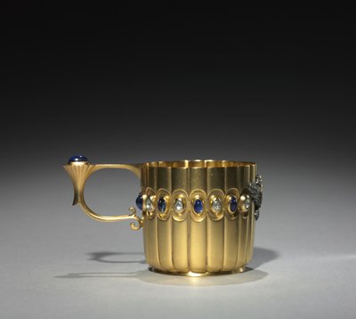 Copa en miniatura, firma de Peter Carl Fabergé, antes de 1896 de Michael Evlampievich Perkhin