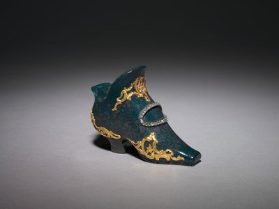 Zapato en miniatura, firma de Peter Carl Fabergé de Michael Evlampievich Perkhin