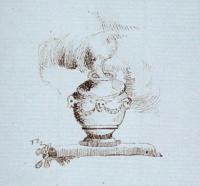 Dibujo del álbum de recortes de Michael Faraday de Michael Faraday