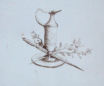 Dibujo del álbum de recortes de Michael Faraday de Michael Faraday