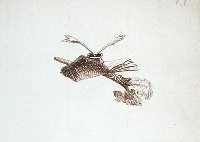 Dibujo del álbum de recortes de Michael Faraday de Michael Faraday