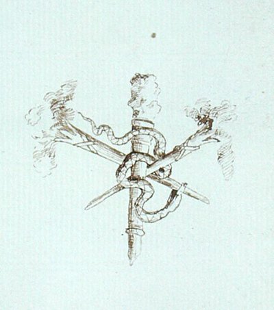 Dibujo del álbum de recortes de Michael Faraday de Michael Faraday