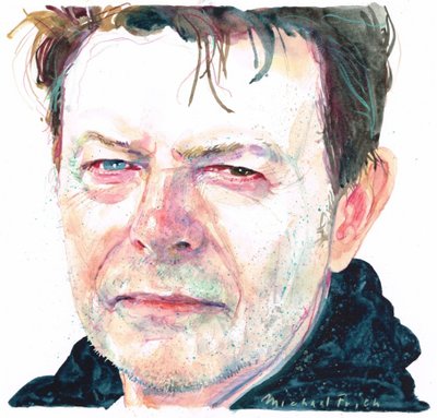 David Bowie (acuarela) de Michael Frith