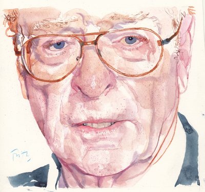 Michael Caine (acuarela) de Michael Frith