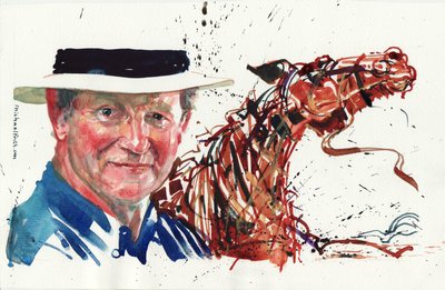 Michael Morpurgo (acuarela) de Michael Frith